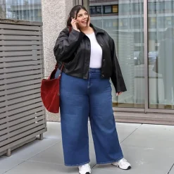 Organic Wide Leg Jeans - Atlantic
