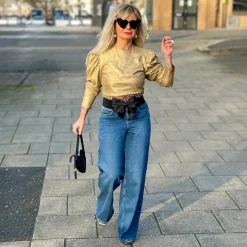 Organic Wide Leg Jeans - Atlantic