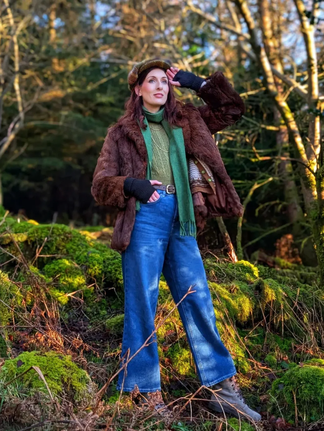 Organic Wide Leg Jeans - Atlantic