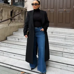 Organic Wide Leg Jeans - Atlantic