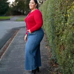 Organic Wide Leg Jeans - Atlantic
