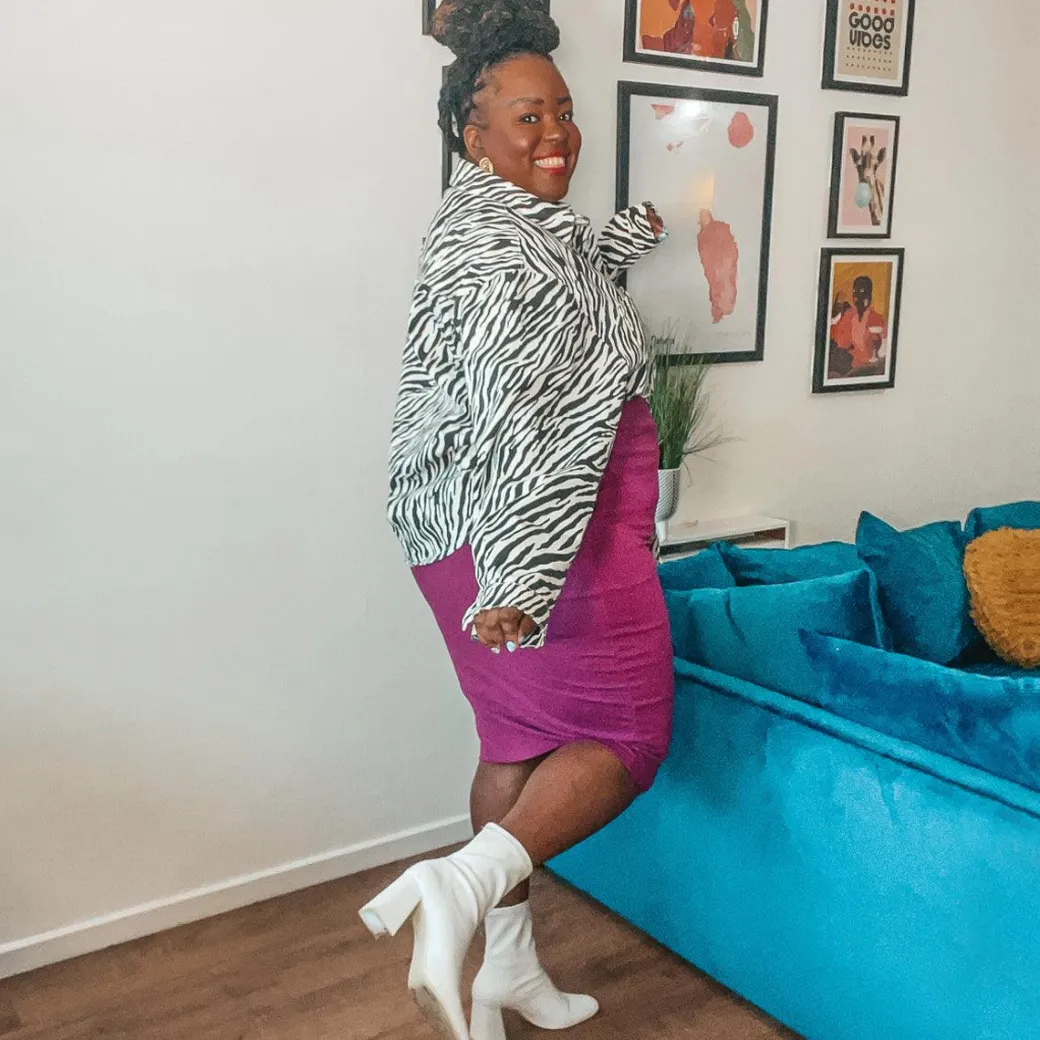 Pencil Skirt - Figgy Pudding