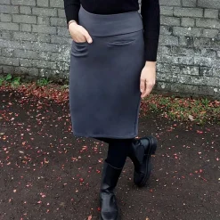 Pencil Skirt - Slate Grey