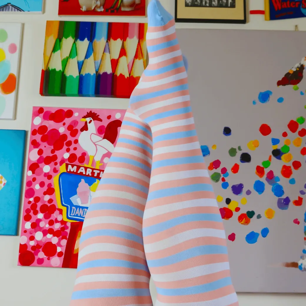 Pride Striped Tights - Laverne