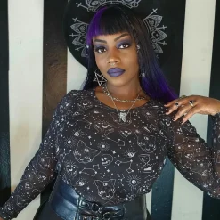 Psychic Cats Mesh Top