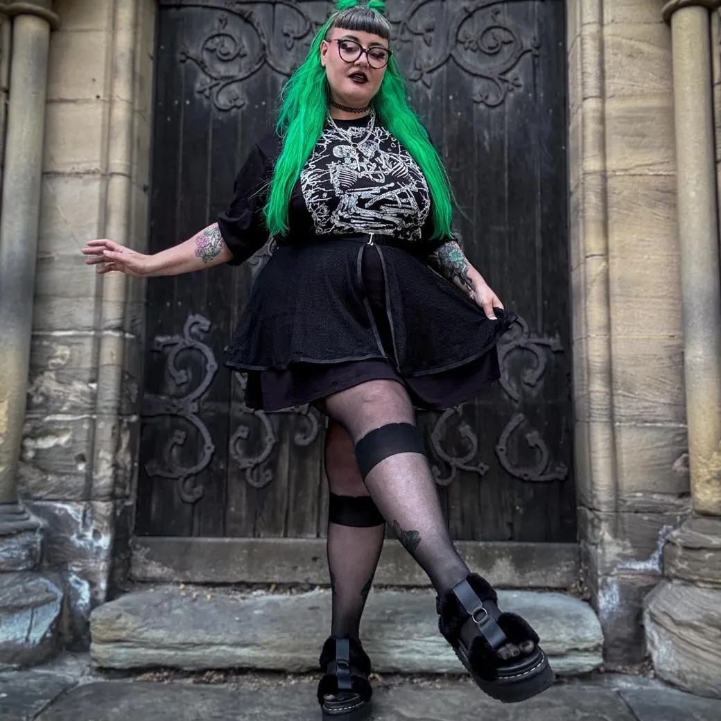 Scallop Tights - Black