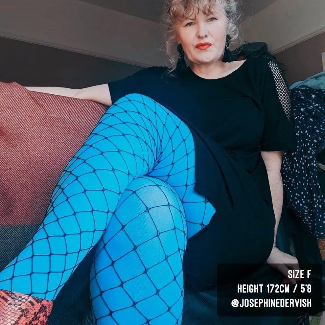 Sharkies Wide Fishnets - Black