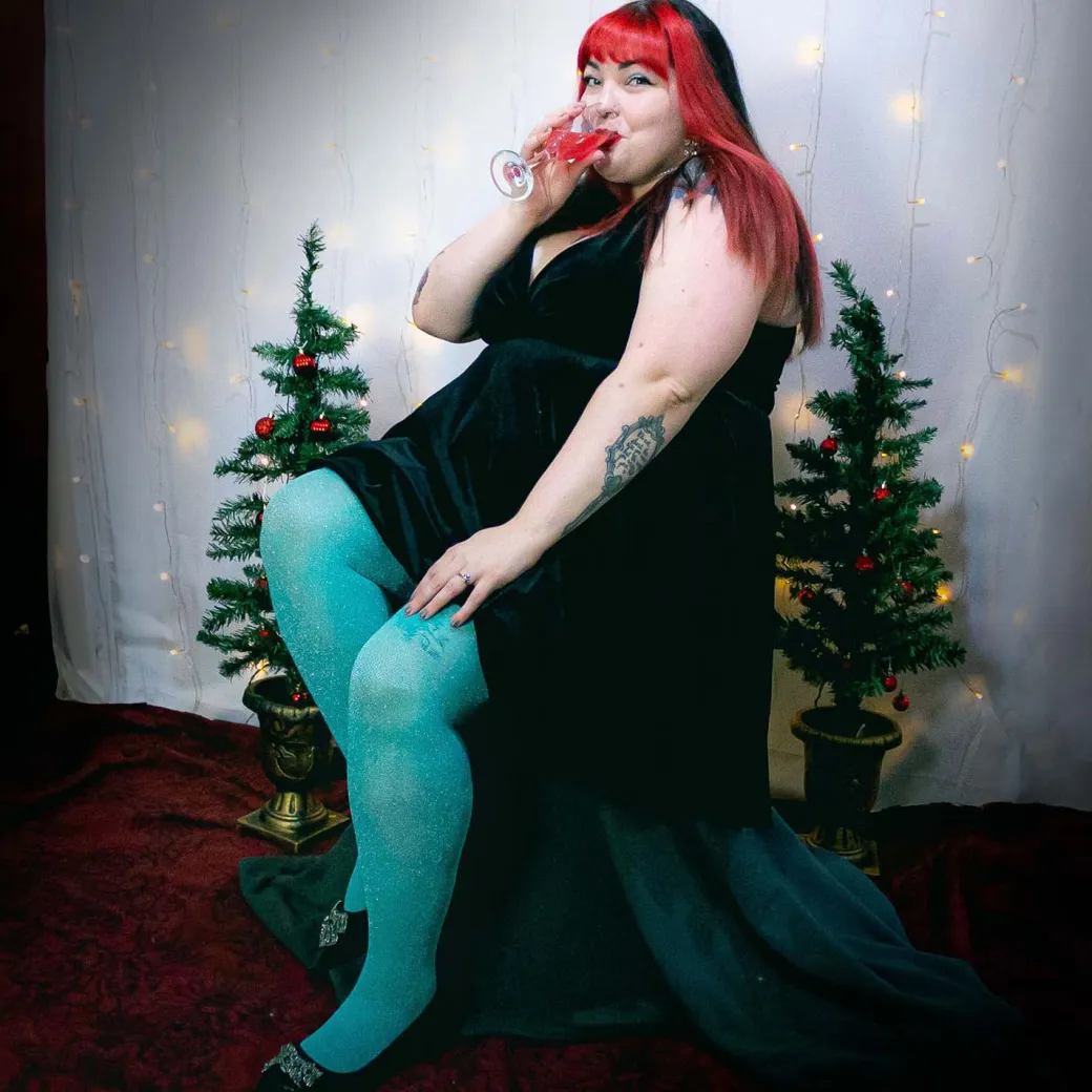 Sheer Lux Sparkle Tights - Mosaic