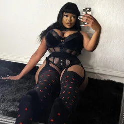Sheer Mock Garter - Love Me