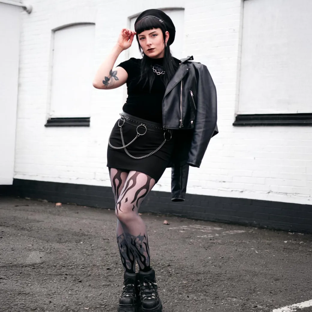 Sheer Tights - Flames