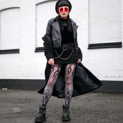 Sheer Tights - Flames