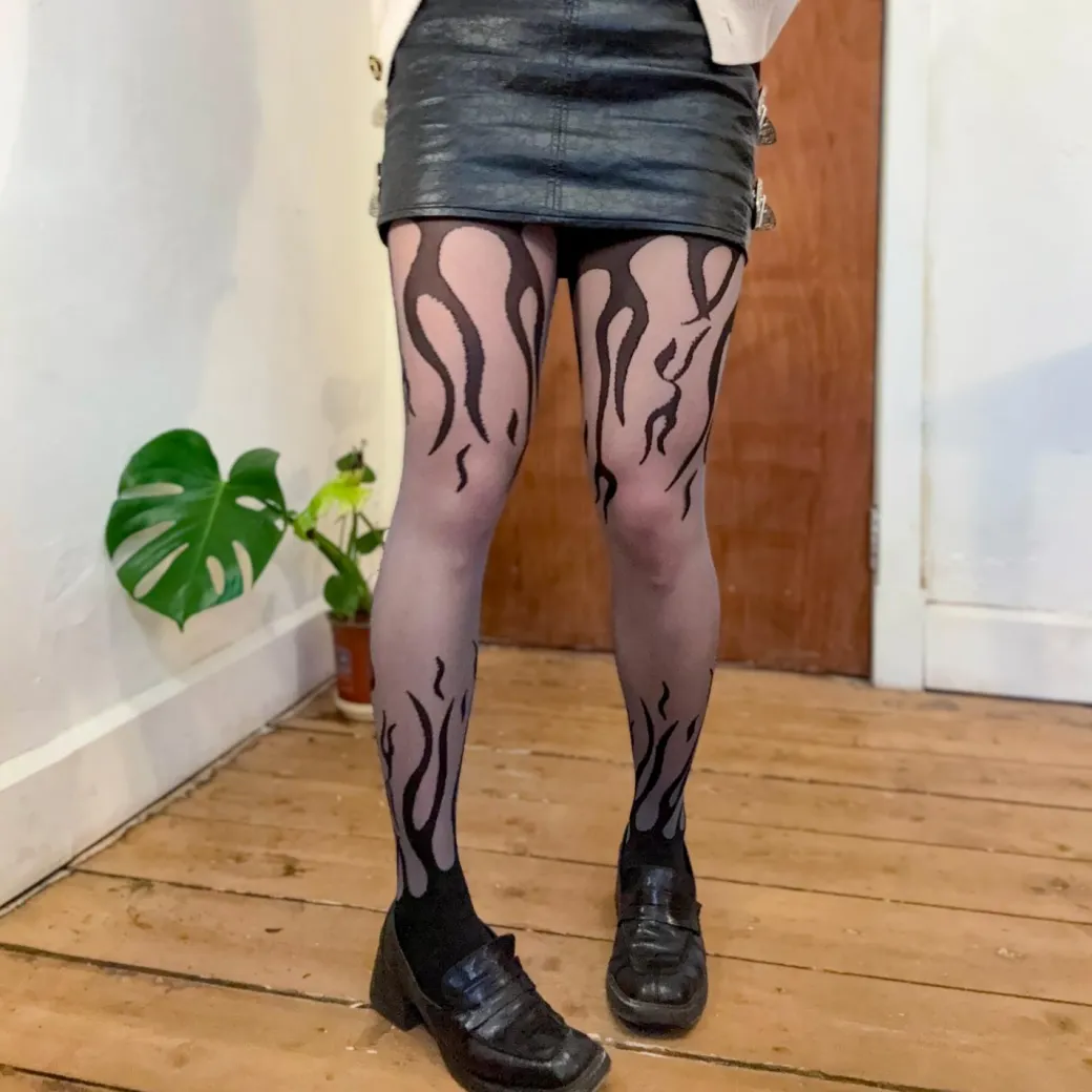 Sheer Tights - Flames