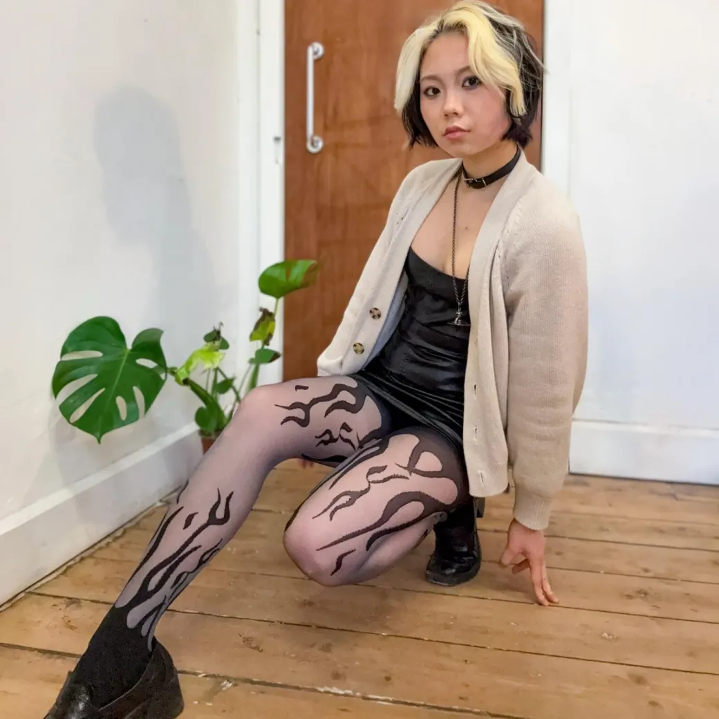 Sheer Tights - Flames