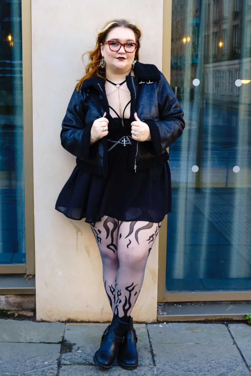 Sheer Tights - Flames