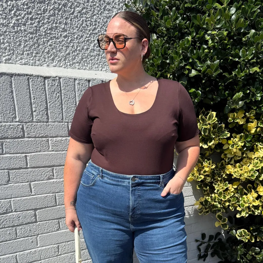 Short Sleeve Cotton Bodysuit - Harmonious