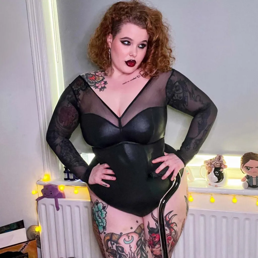 Siren Faux Leather Bodysuit