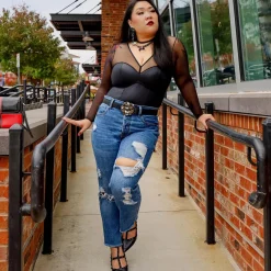 Siren Faux Leather Bodysuit