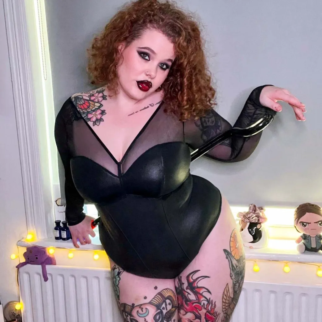 Siren Faux Leather Bodysuit