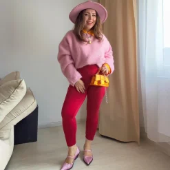 Squat-Proof Leggings - Blood Red