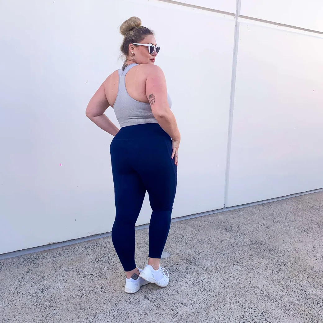 Squat Proof Leggings (Long) - Navy
