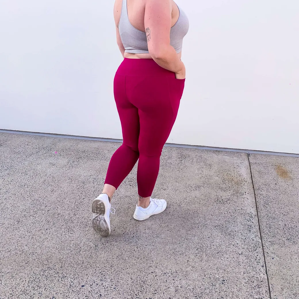 Squat Proof Leggings (Long) - Raspberry Pie