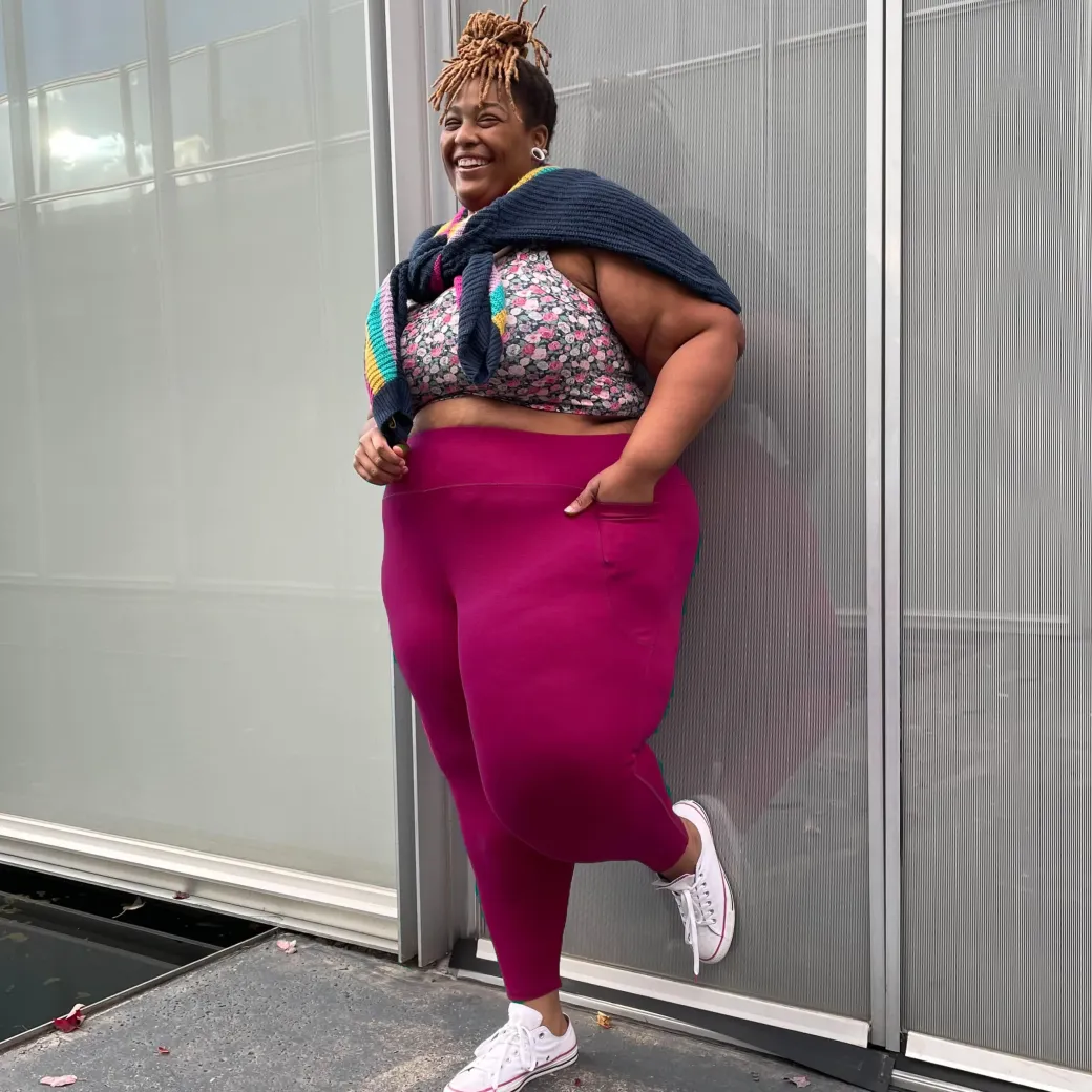 Squat Proof Leggings (Long) - Raspberry Pie