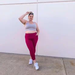 Squat Proof Leggings (Long) - Raspberry Pie