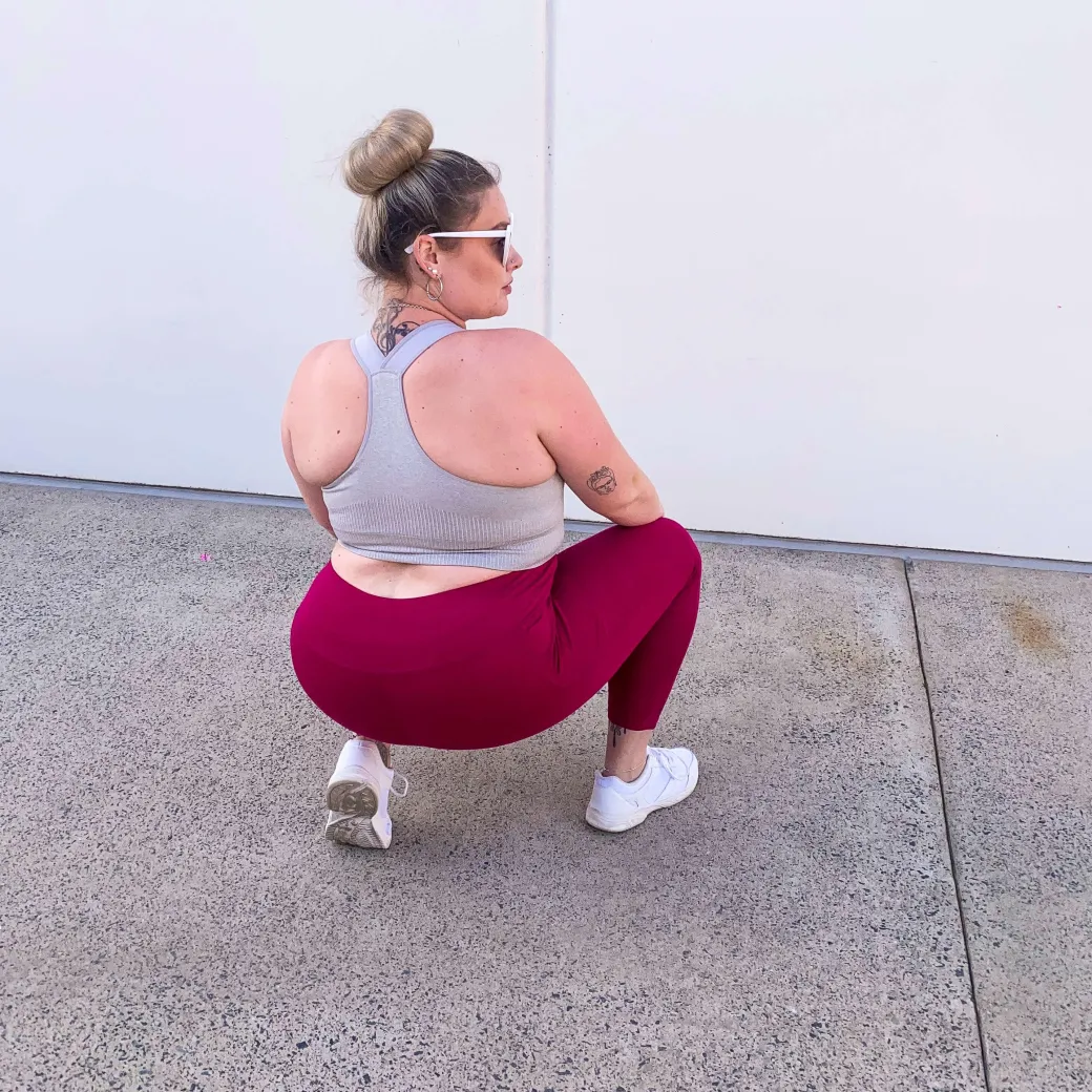 Squat Proof Leggings (Long) - Raspberry Pie