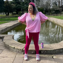Squat Proof Leggings (Long) - Raspberry Pie
