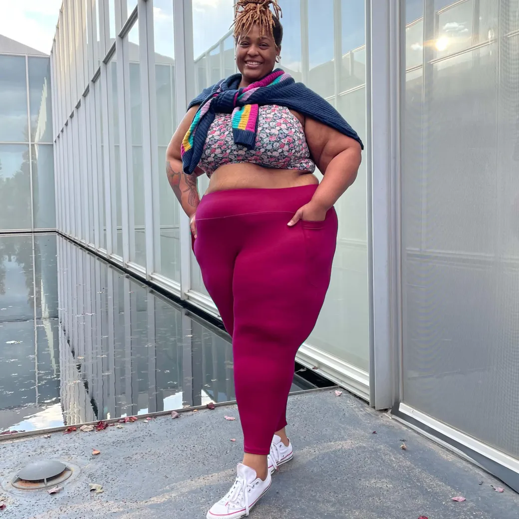Squat Proof Leggings (Long) - Raspberry Pie