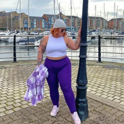 Squat Proof Leggings (Long) - Suffragette Purple
