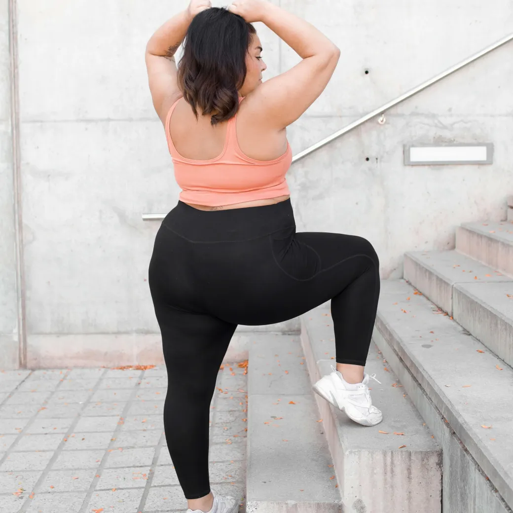 Squat Proof Leggings (Short) - Black