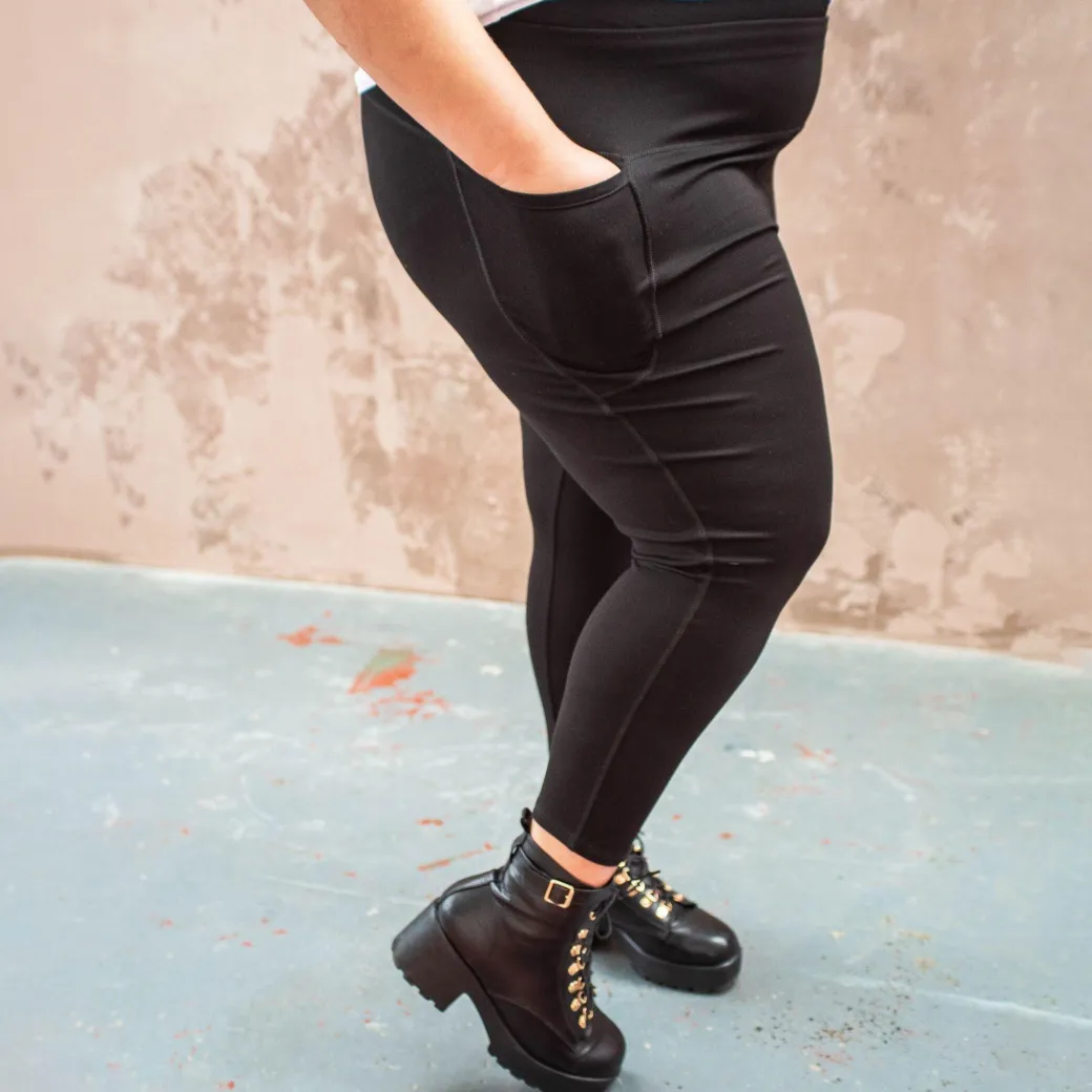 Squat Proof Leggings (Short) - Black
