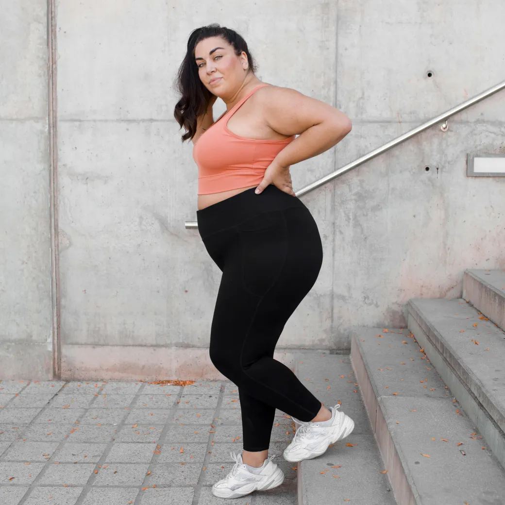 Squat Proof Leggings (Short) - Black