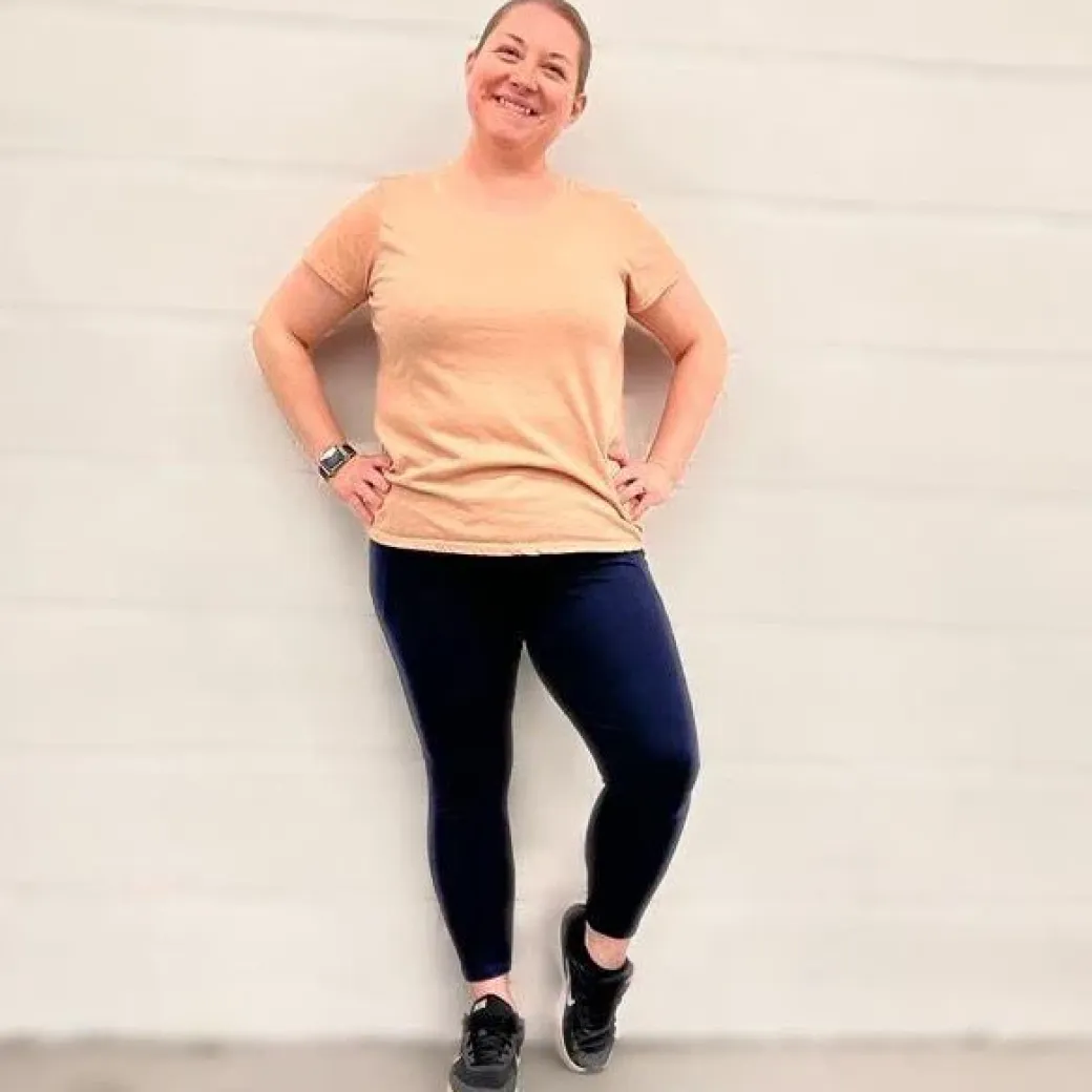 Squat Proof Leggings (Short) - Navy