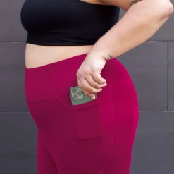 Squat Proof Leggings (Short) - Raspberry Pie