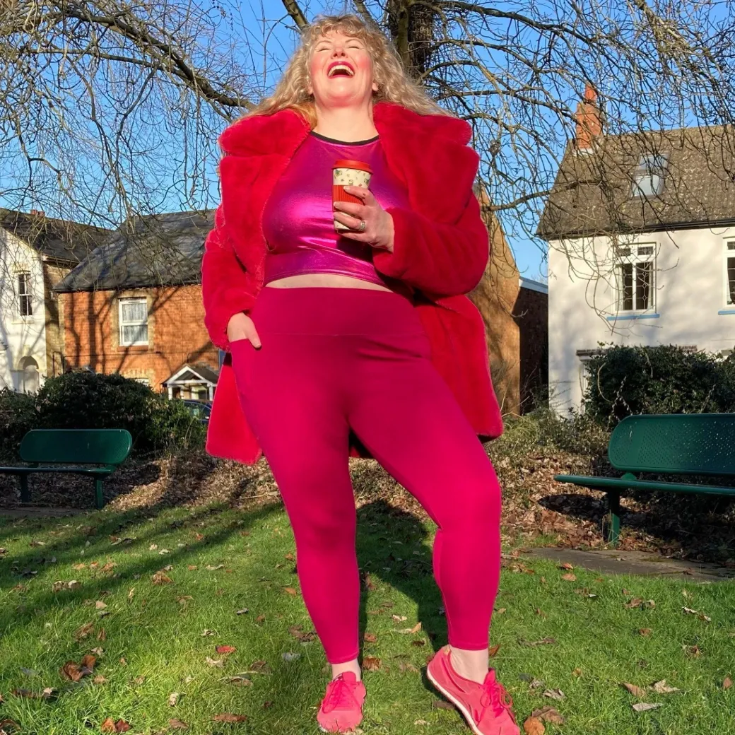 Squat Proof Leggings (Short) - Raspberry Pie