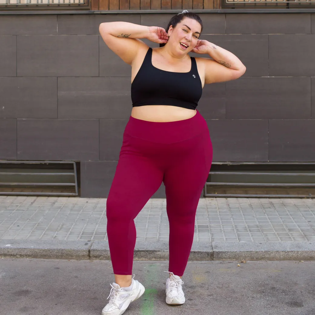 Squat Proof Leggings (Short) - Raspberry Pie