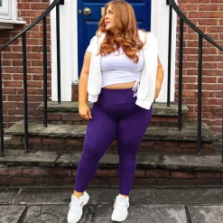 Squat Proof Leggings (Short) - Suffragette Purple