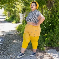 Stay Cool Capri Tights - Lemon