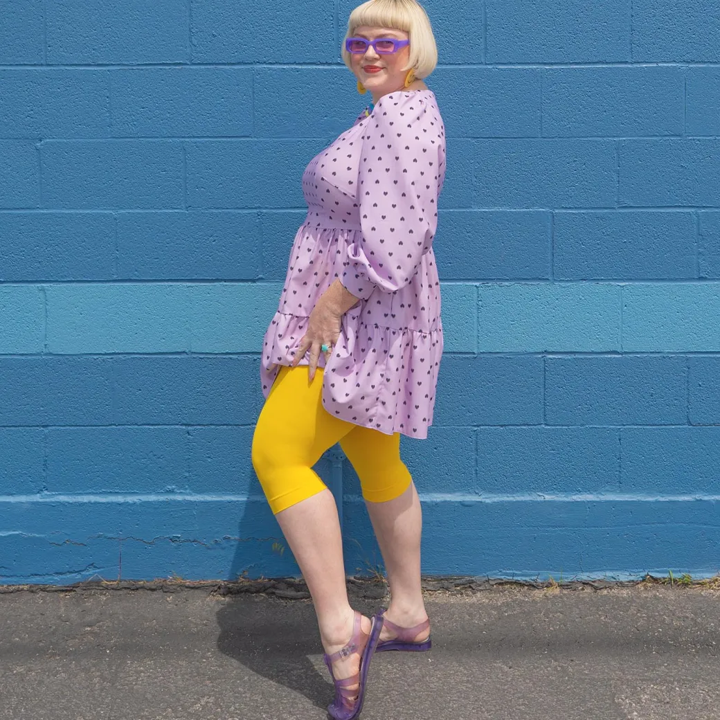 Stay Cool Capri Tights - Lemon
