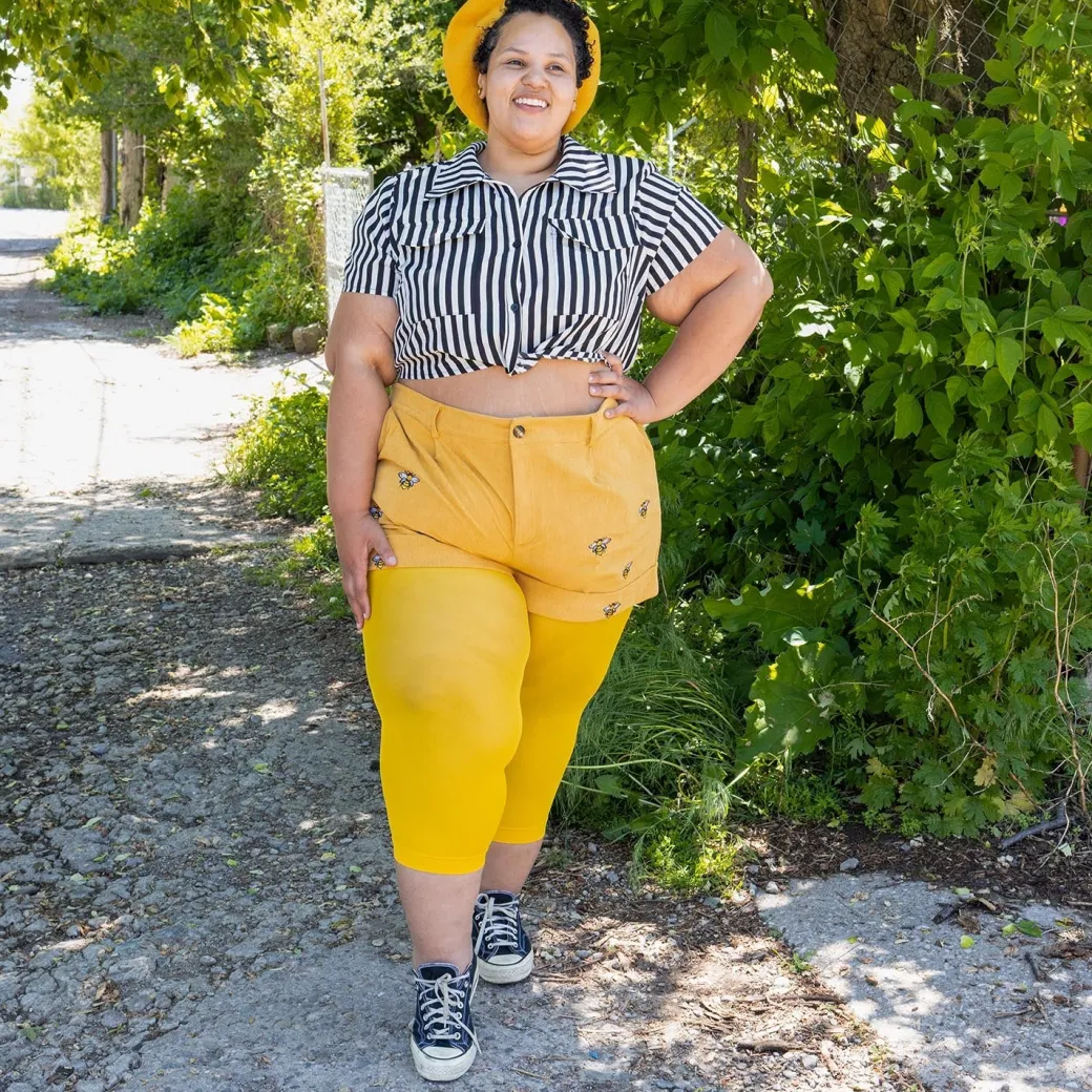 Stay Cool Capri Tights - Lemon