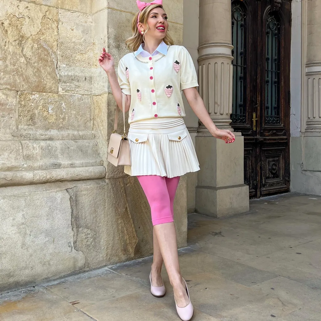 Stay Cool Capri Tights - Pink Lady