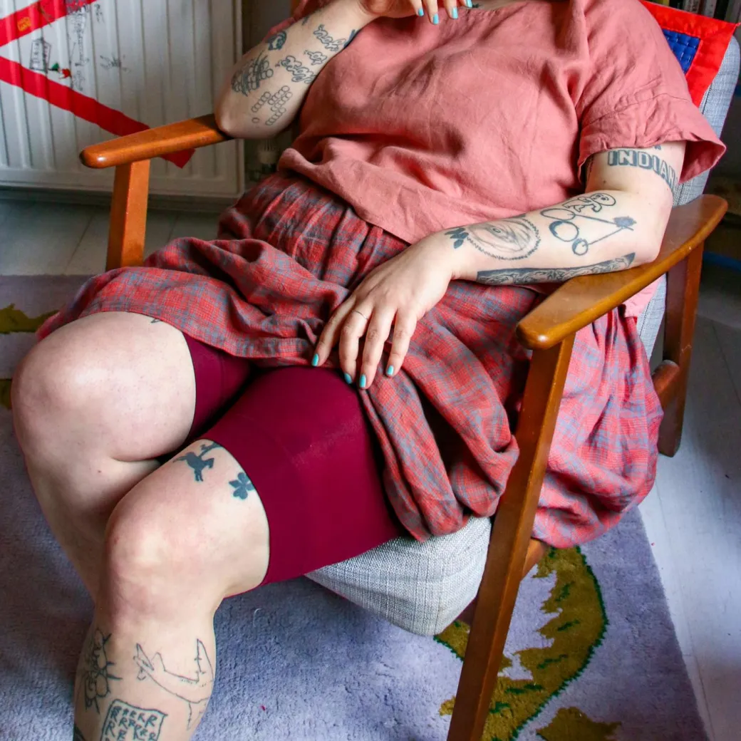Stay Cool Chub Rub Shorts - Cherry