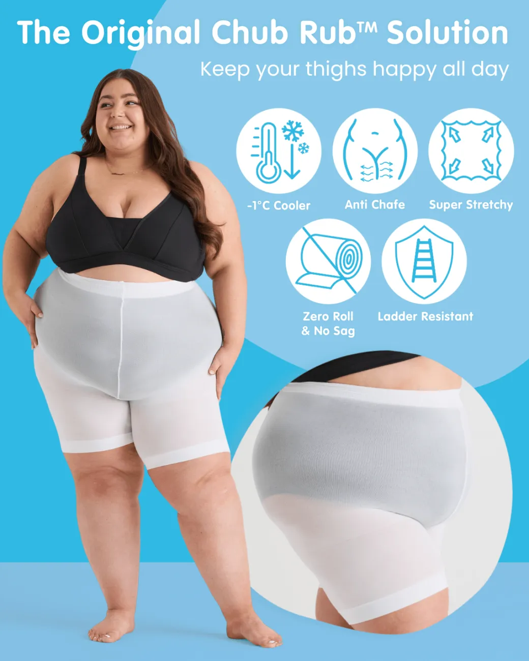 Stay Cool Chub Rub Shorts - Cherry