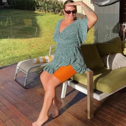 Stay Cool Chub Rub Shorts - Papaya