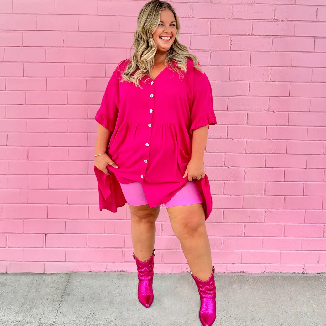 Stay Cool Chub Rub Shorts - Pink Lady