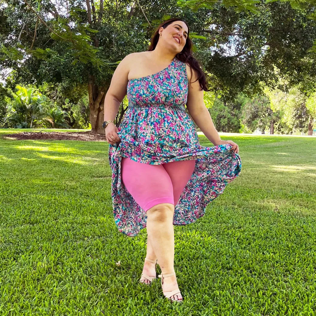 Stay Cool Chub Rub Shorts - Pink Lady