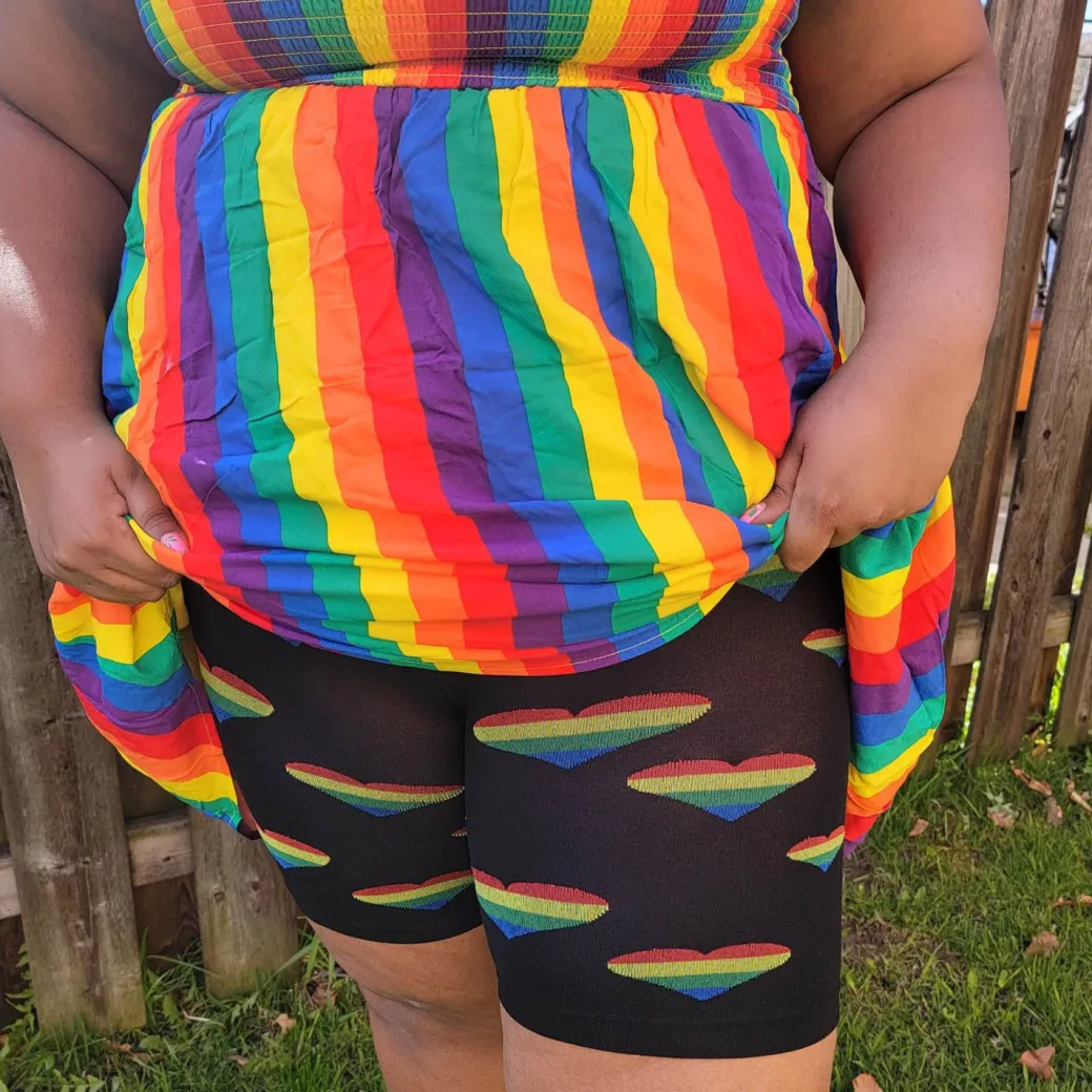 Stay Cool Chub Rub Shorts - Pride Love Is Love