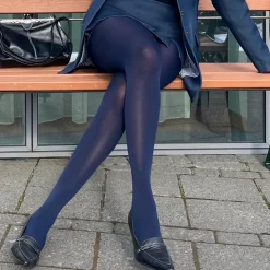 Stay Cool 80 Denier Tights - Navy